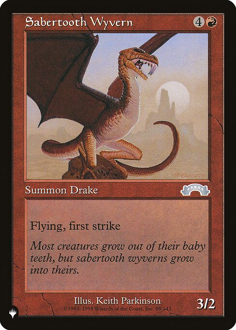 Sabertooth Wyvern (EXO-99) [The List]