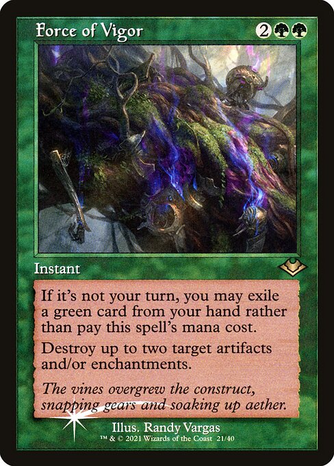 Force of Vigor (21) [Modern Horizons 1 Timeshifts]