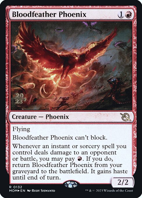 Bloodfeather Phoenix (132s) [March of the Machine Promos]