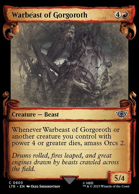 Warbeast of Gorgoroth (603) [The Lord of the Rings: Tales of Middle-earth] [Showcase]