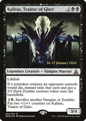 Kalitas, Traitor of Ghet (86s) [Oath of the Gatewatch Promos]
