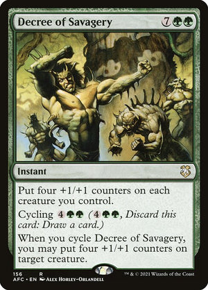 Decree of Savagery (156) [Forgotten Realms Commander]