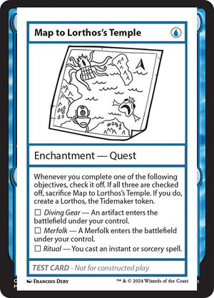 Map to Lorthos's Temple (999-MTLTT) [Mystery Booster 2]