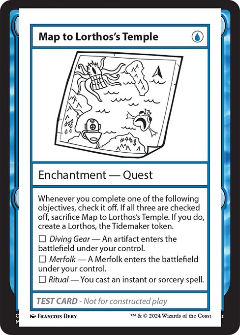 Map to Lorthos's Temple (999-MTLTT) [Mystery Booster 2]