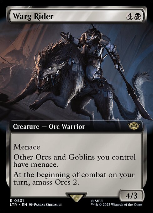 Warg Rider (831) [The Lord of the Rings: Tales of Middle-earth] [Extended Art]