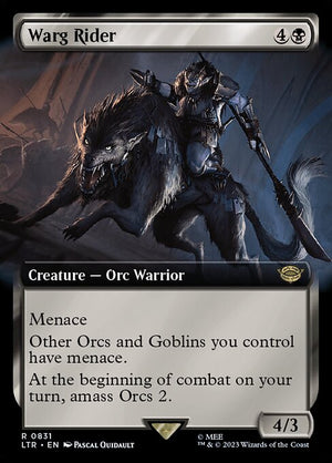 Warg Rider (831) [The Lord of the Rings: Tales of Middle-earth] [Extended Art]