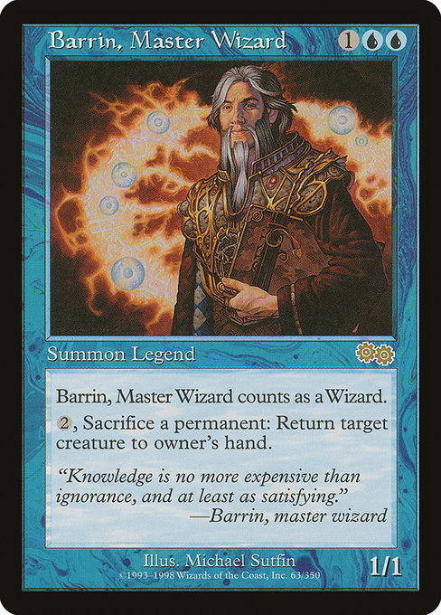 Barrin, Master Wizard (63) [Urza's Saga]