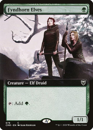 Fyndhorn Elves (678) [Commander Legends] [Extended Art]