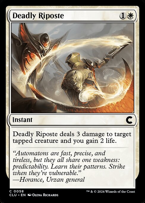 Deadly Riposte (58) [Ravnica: Clue Edition]