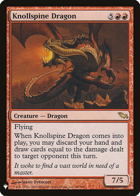 Knollspine Dragon (SHM-98) [The List]