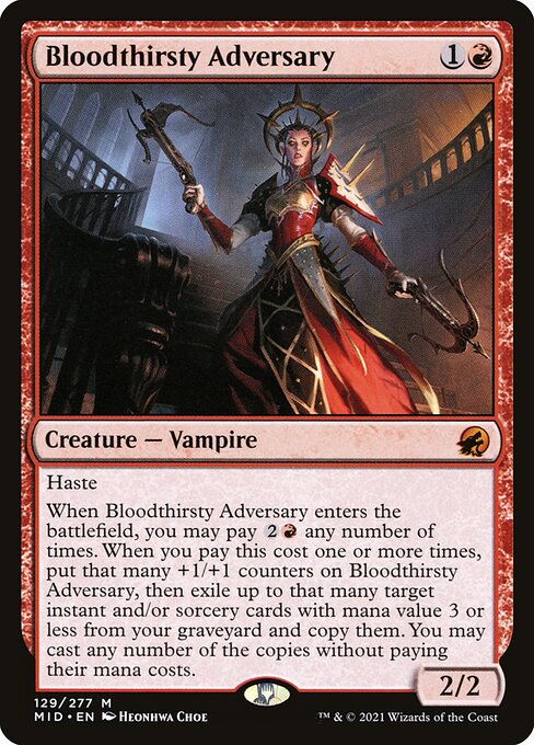 Bloodthirsty Adversary (129) [Innistrad: Midnight Hunt]