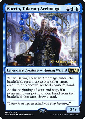 Barrin, Tolarian Archmage (45s) [Core Set 2021 Promos]