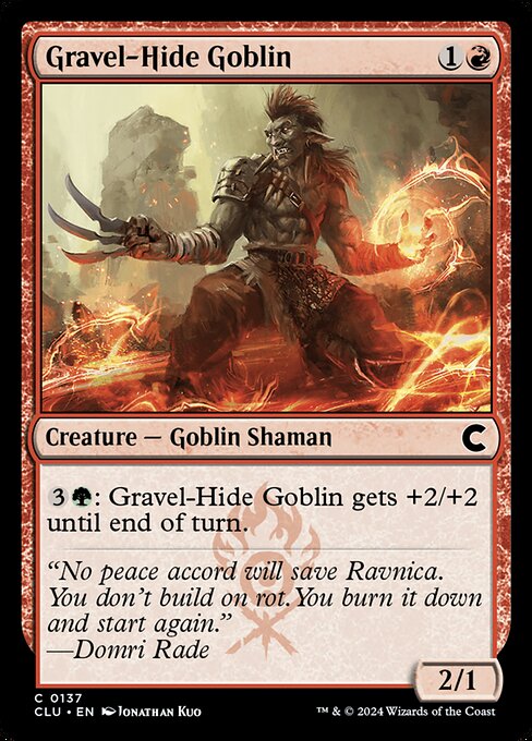 Gravel-Hide Goblin (137) [Ravnica: Clue Edition]