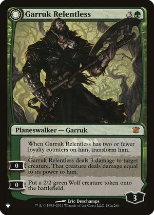 Garruk Relentless // Garruk, the Veil-Cursed (ISD-181) [The List]
