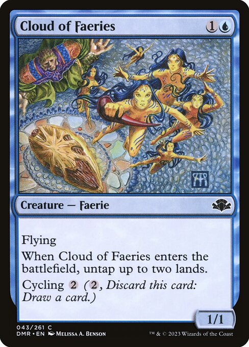 Cloud of Faeries (43) [Dominaria Remastered]