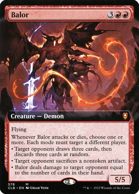 Balor (578) [Commander Legends: Battle for Baldur's Gate] [Extended Art]