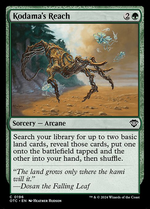 Kodama's Reach (196) [Outlaws of Thunder Junction Commander]