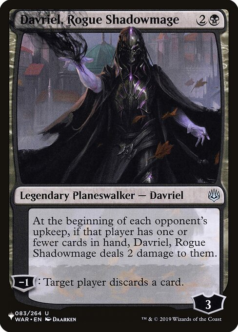 Davriel, Rogue Shadowmage (WAR-83) [The List]