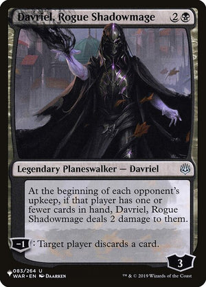 Davriel, Rogue Shadowmage (WAR-83) [The List]