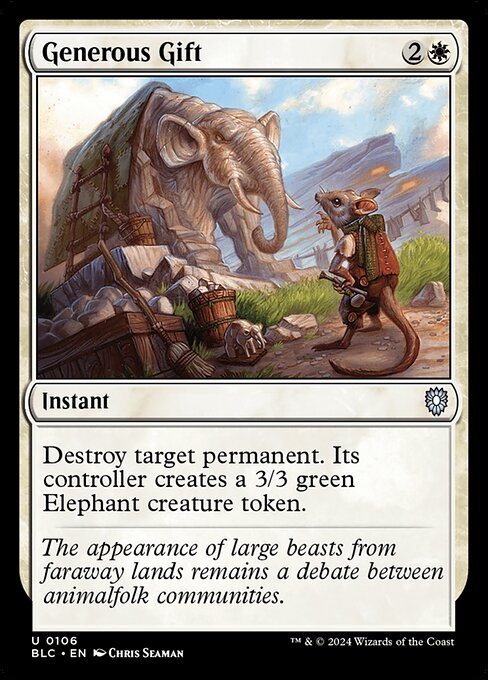Generous Gift (106) [Bloomburrow Commander]