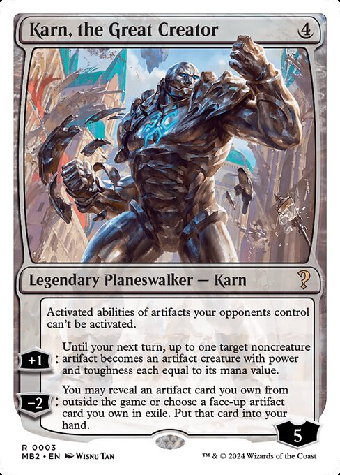 Karn, the Great Creator (3) [Mystery Booster 2]