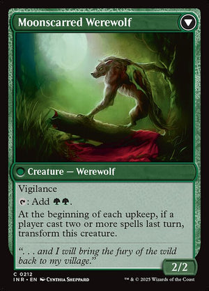 Scorned Villager // Moonscarred Werewolf (212) [Innistrad Remastered] Reverse
