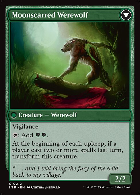 Scorned Villager // Moonscarred Werewolf (212) [Innistrad Remastered] Reverse