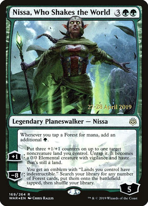 Nissa, Who Shakes the World (169s) [War of the Spark Promos]