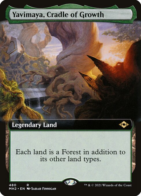 Yavimaya, Cradle of Growth (480) [Modern Horizons 2] [Extended Art]