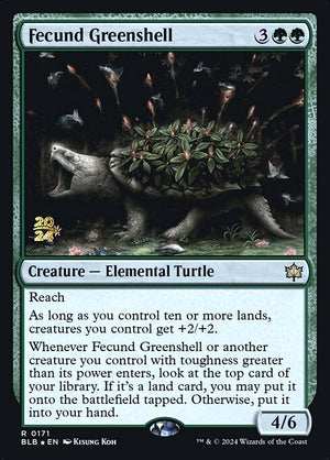 Fecund Greenshell (171s) [Bloomburrow Promos]
