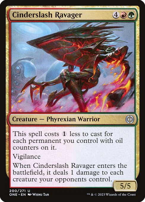 Cinderslash Ravager (200) [Phyrexia: All Will Be One]