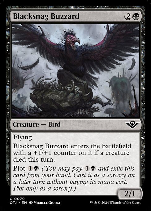 Blacksnag Buzzard (79) [Outlaws of Thunder Junction]