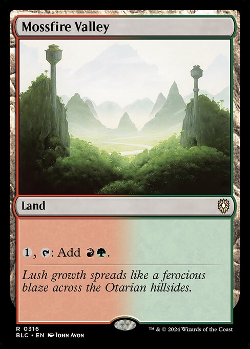 Mossfire Valley (316) [Bloomburrow Commander]