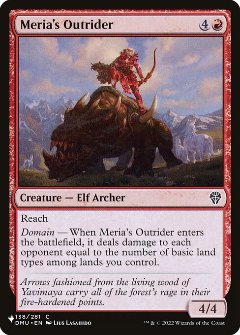 Meria's Outrider (DMU-138) [The List]