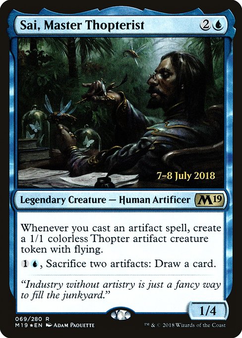 Sai, Master Thopterist (69s) [Core Set 2019 Promos]
