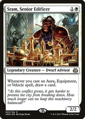 Sram, Senior Edificer (23s) [Aether Revolt Promos]