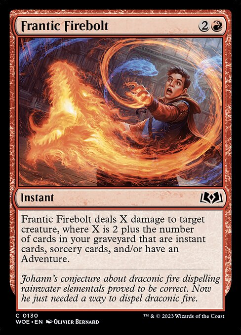 Frantic Firebolt (130) [Wilds of Eldraine]