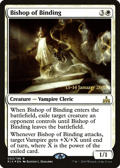Bishop of Binding (2s) [Rivals of Ixalan Promos]