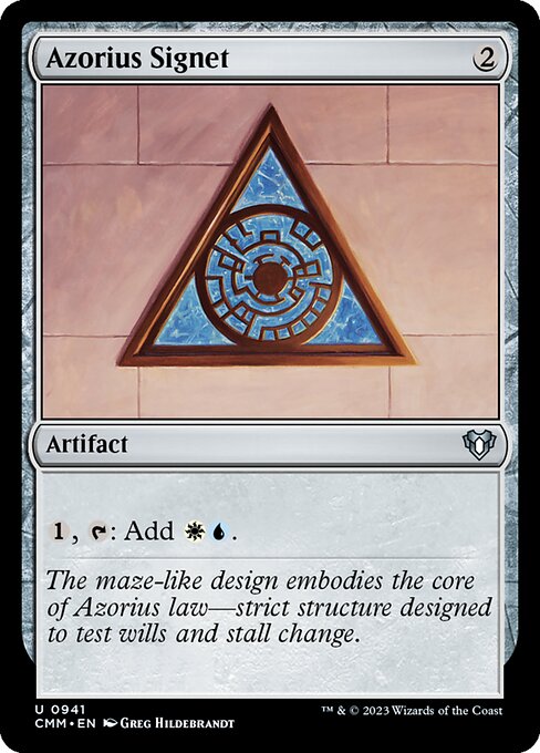 Azorius Signet (941) [Commander Masters]