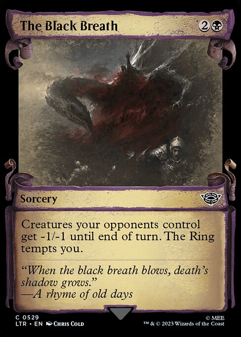 The Black Breath (529) [The Lord of the Rings: Tales of Middle-earth] [Showcase]