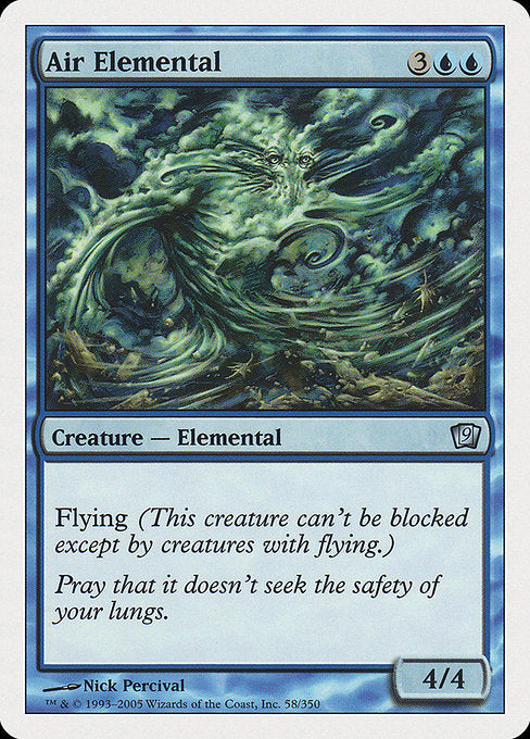 Air Elemental (58) [Ninth Edition]