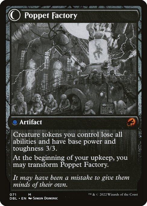 Poppet Stitcher // Poppet Factory (71) [Innistrad: Double Feature] Reverse