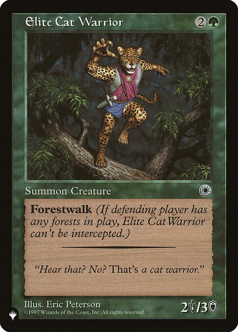 Elite Cat Warrior (POR-163) [The List]