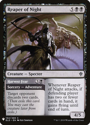 Reaper of Night // Harvest Fear (ELD-102) [The List]