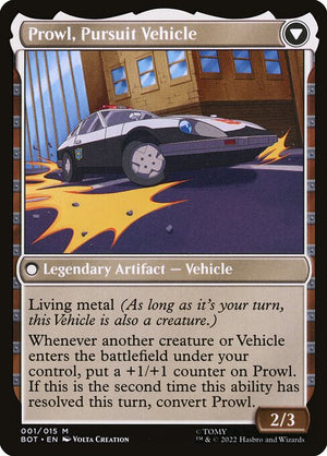 Prowl, Stoic Strategist // Prowl, Pursuit Vehicle (1) [Transformers] Reverse