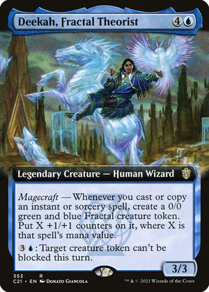 Deekah, Fractal Theorist (353) [Commander 2021] [Extended Art]