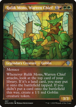 Rulik Mons, Warren Chief (357) [Dominaria United] [Showcase]