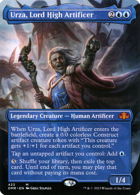 Urza, Lord High Artificer (423) [Dominaria Remastered] [Borderless]