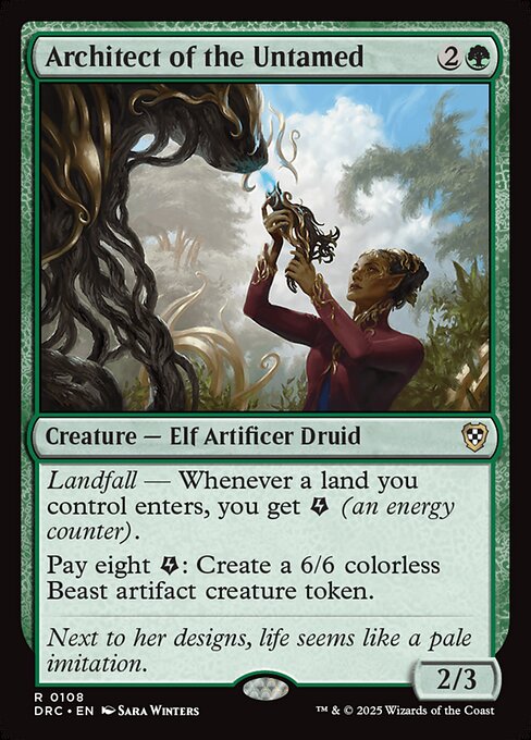 Architect of the Untamed (108) [Aetherdrift Commander]