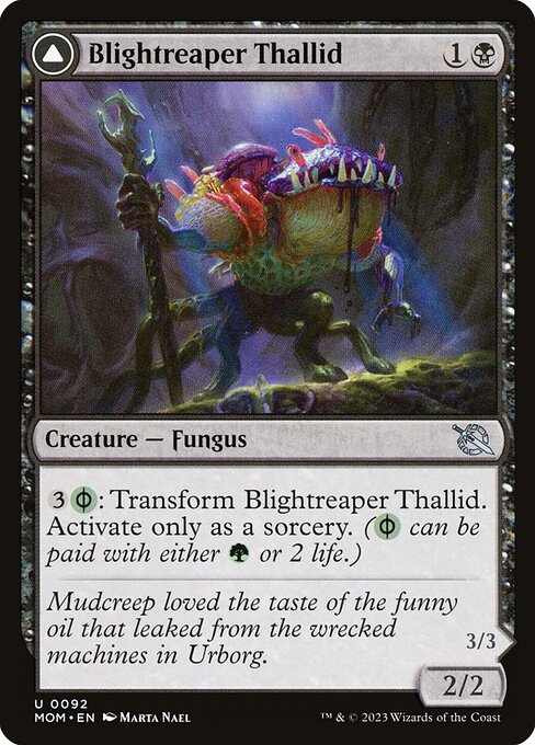 Blightreaper Thallid // Blightsower Thallid (92) [March of the Machine]